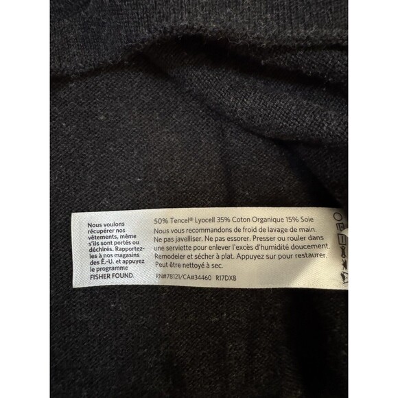 Eileen Fisher‎ Tencel Organic Cotton Silk Bateau Neck Box Top Size Small - Picture 6 of 6